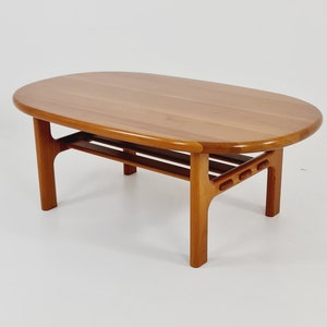 Danish teak solid coffee table/ side table By Niels Bach for Randers Möbel, 1960s