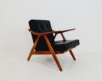 Mid-century rare Danish lounge chair by Arne Hovmand Olsen, 1960s