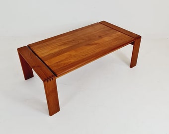 Rare Danish solid teak coffee table by EMC Møbler, 1960s