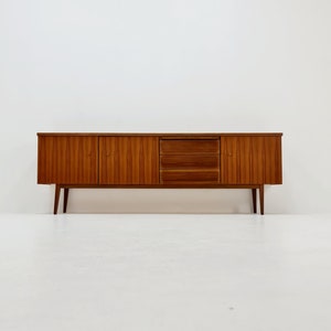Big Mid Century Modern German walnut sideboard, 1960s