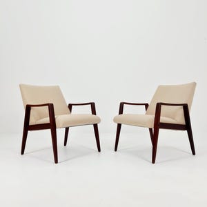 Mid century easy lounge chairs 1960s, set of 2