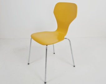 Yellow retro Danish chair by Phoenix Denmark, 1990s