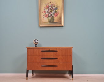 Midcentury Swedish chest of drawers / drawers cabinet teak By Bröderna Gustafsson, 1960s