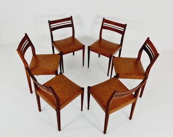 Vintage Teak Dining Chairs from Habeo Germany, 1960s, Set of 6