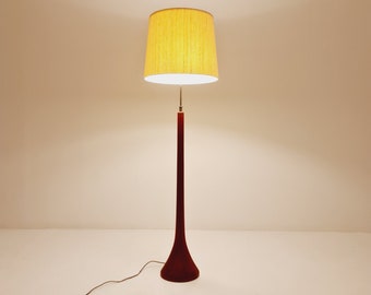 Rare Midcentury Danish floor lamp by KIRK solid teak, 1960s