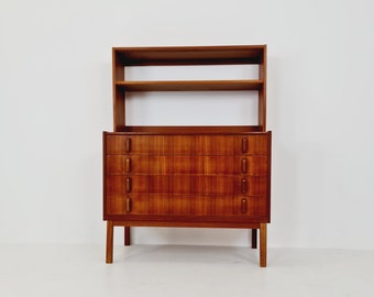 Swedish vintage chest of drawers/ book case teak by Fridhagen for Bodafors, 1960s