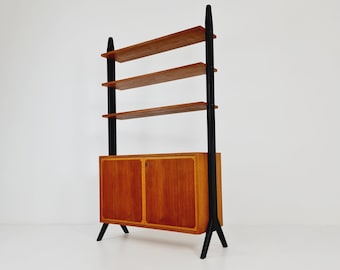 Danish freestanding Midcentury vintage bookshelf system / bookcase teak by Bengt Ruda Model ”Roxen”, 1960s