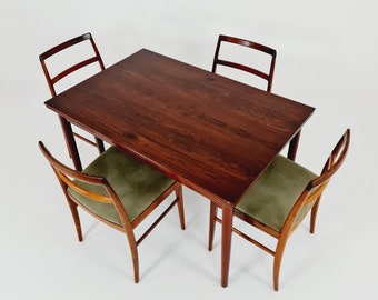 Mid century Danish rosewood dining table by A.M, 1960s