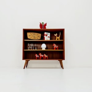 Vintage German teak cabinet sideboard By KMK , 1960s