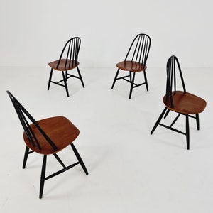 Mid century dining chair by Ilmari Tapiovaara, Hagafors Sweden, 1960s, set of 4