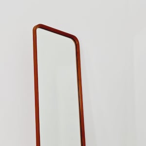 Teak Danish mid-century Modern wall-mounted mirror, 1960s