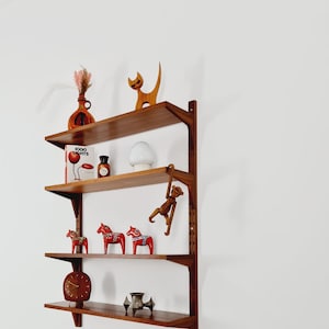 Mid century Single Danish walnut Wall Unit by Poul Cadovius for Cado, Denmark, 1960s