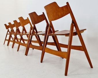 Austrian folding chair model SE18 by Egon Eiermann for Wilde & Spieth, 1950s