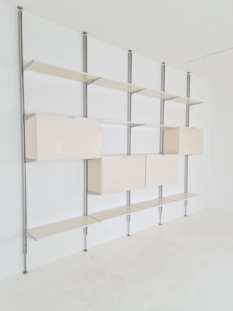 Rare Free standing Modular George Nelson Wall Unit Bookcase, Herman Miller International collection Vitra, 1960s Bild 2