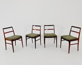 Vintage Mid Century Rio Rosewood dining chairs By Arne vodder for Sibast 1960s, Set of 4