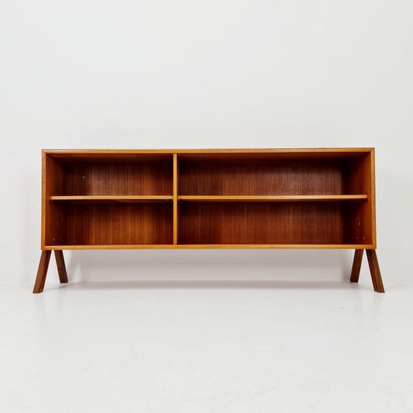 Midcentury vintage teak Danish cabinet book case, 1960s