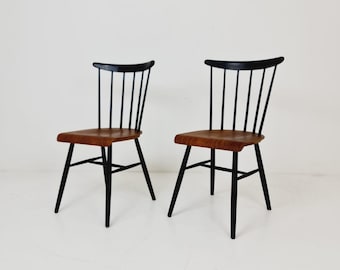 Vintage Fannett dining chairs by Ilmari Tapiovaara for Asko Finnland, set of 2, 1960s