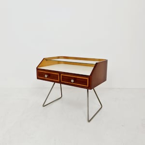 Rare German Mid century mahogany sideboard/nightstand by DeWe Möbel Germany, 1950s