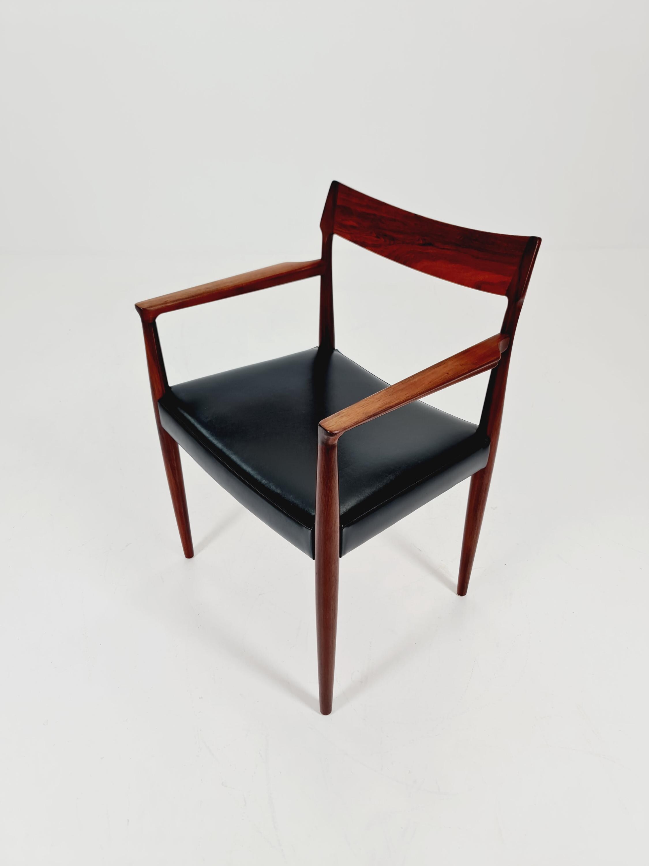 Rare Rosewood Armchair by Erling Torvits for Soro Stolfabriks