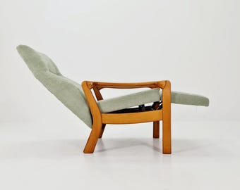 German lounge chair with foot rest, 1950s