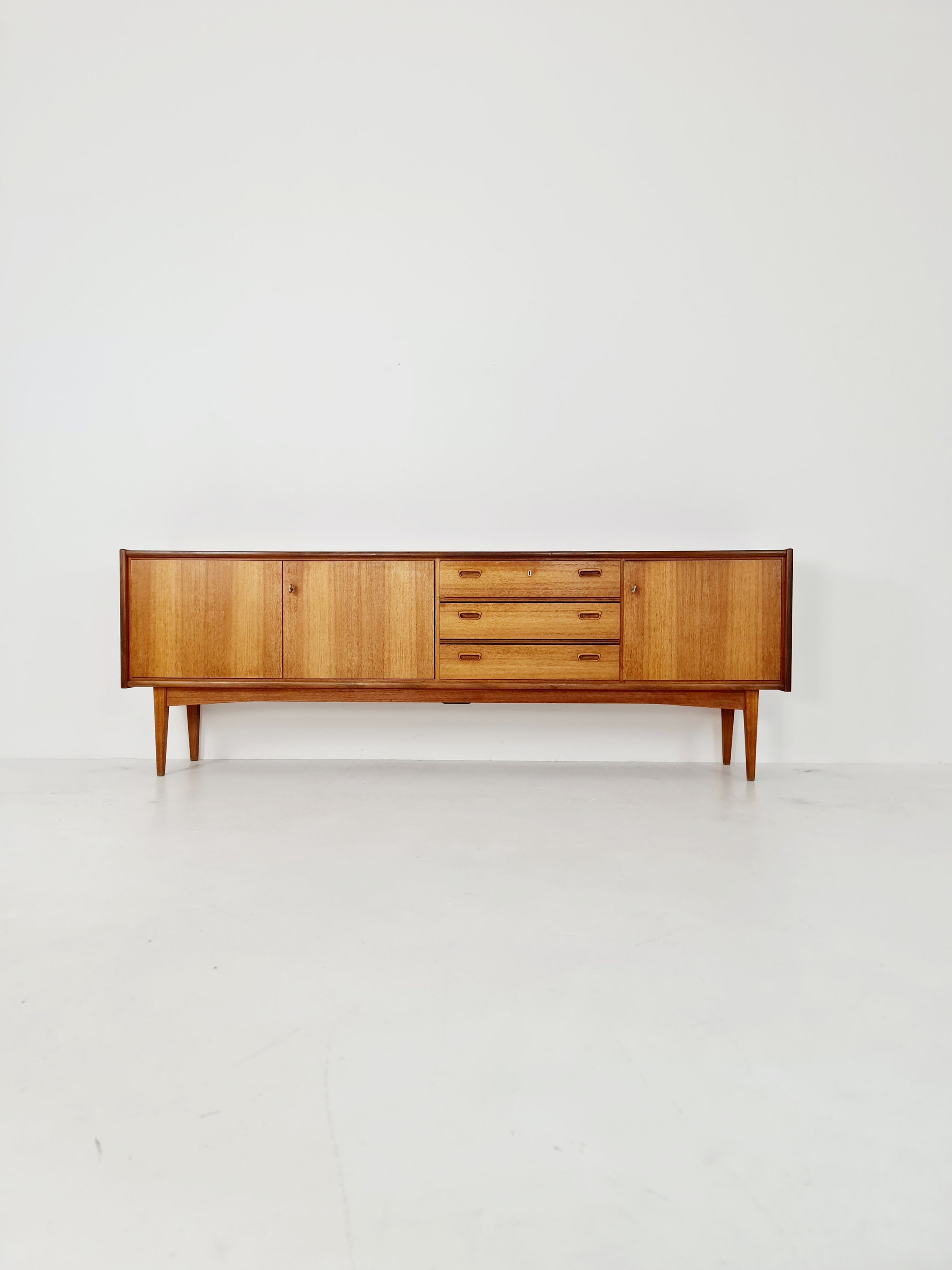 Mid Century Modern German Teak Sideboard by Bartels Möbel, 1960s