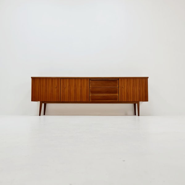 Big Mid Century Modern German walnut sideboard, 1960s