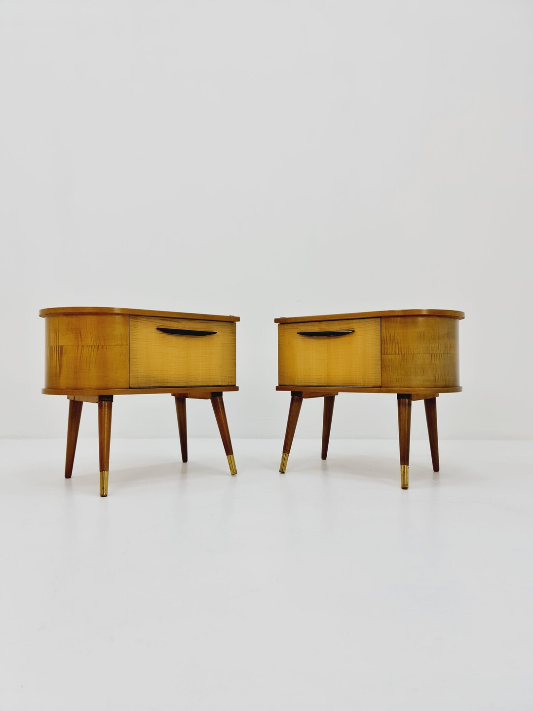 German Mid Century Nightstands/ Bedside Tables BY WK Möbel, 1960s - Etsy