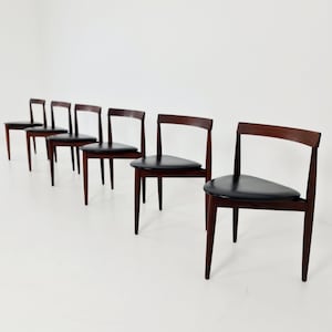 Danish Modern Chairs by Hans Olsen for Frem Rojle, Set of 6, 1960s