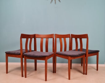 Mid Century Danish teak dining chair by Vamdrup Möbelfabrik, 1960s, set of 4