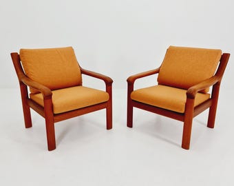 アームチェア　フランス　60年代　ラウンジチェア　ミッドセンチュリー　ビンテージ Holstebro MöbelFabrik ソリッド チーク製ミッドセンチュリー イージー