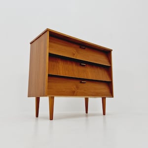 Mid century German hallway cabinet, shoes drawer / 3 drawers cabinet, 1960s image 1