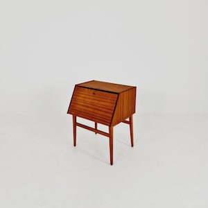 Mueble para cubiertos sueco Mahagnoy de mediados de siglo sin juego de cubiertos de Stig Bolaget, Malmö, años 60