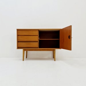 German Mid century Walnut wood chest of drawe, sideboard by FLB Möbel Fabrik , 1950s image 2