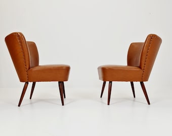 Vintage Drevounia Czechoslovakian Mid Century Beech Chairs, Pair