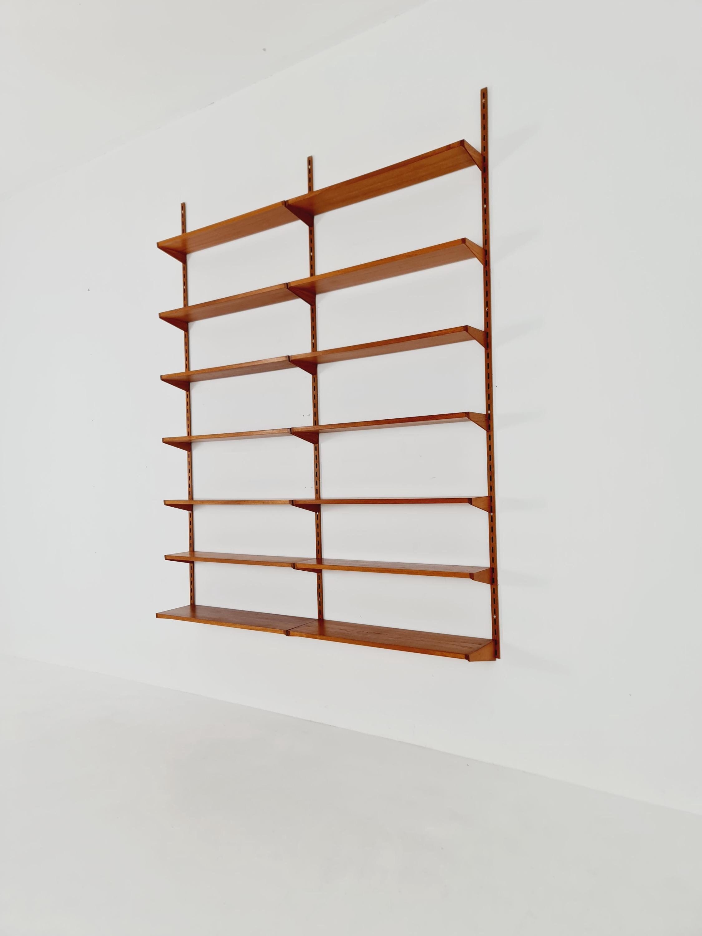 Danish Modern Modular Teak Shelving System by Kai Kristansen for 