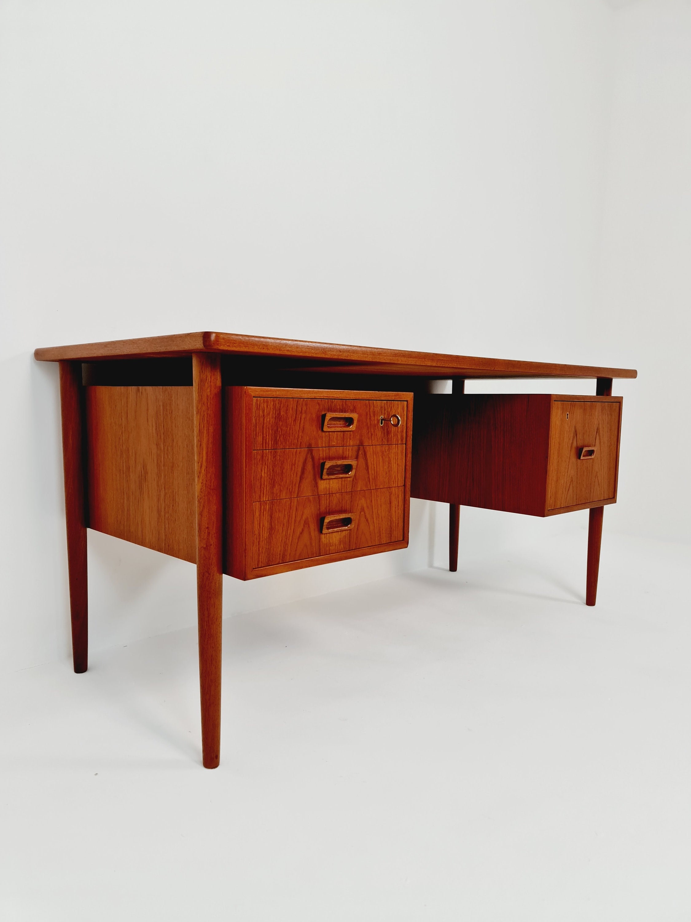 Teak Executive Desk Etsy UK