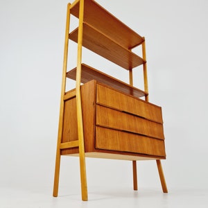 Danish freestanding Midcentury vintage bookshelf system / bookcase teak by Bengt Ruda, 1960s image 7