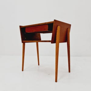 Midcentury Danish teak vintage side table/ bedside table/ night stand, 1960s