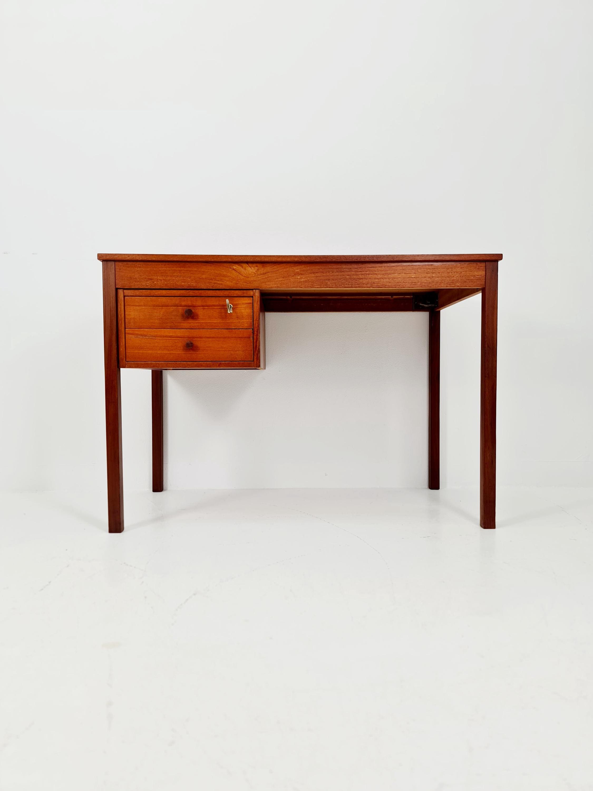 Midcentury Danish Teak Desk by Domino Mobler, 1960s - Etsy