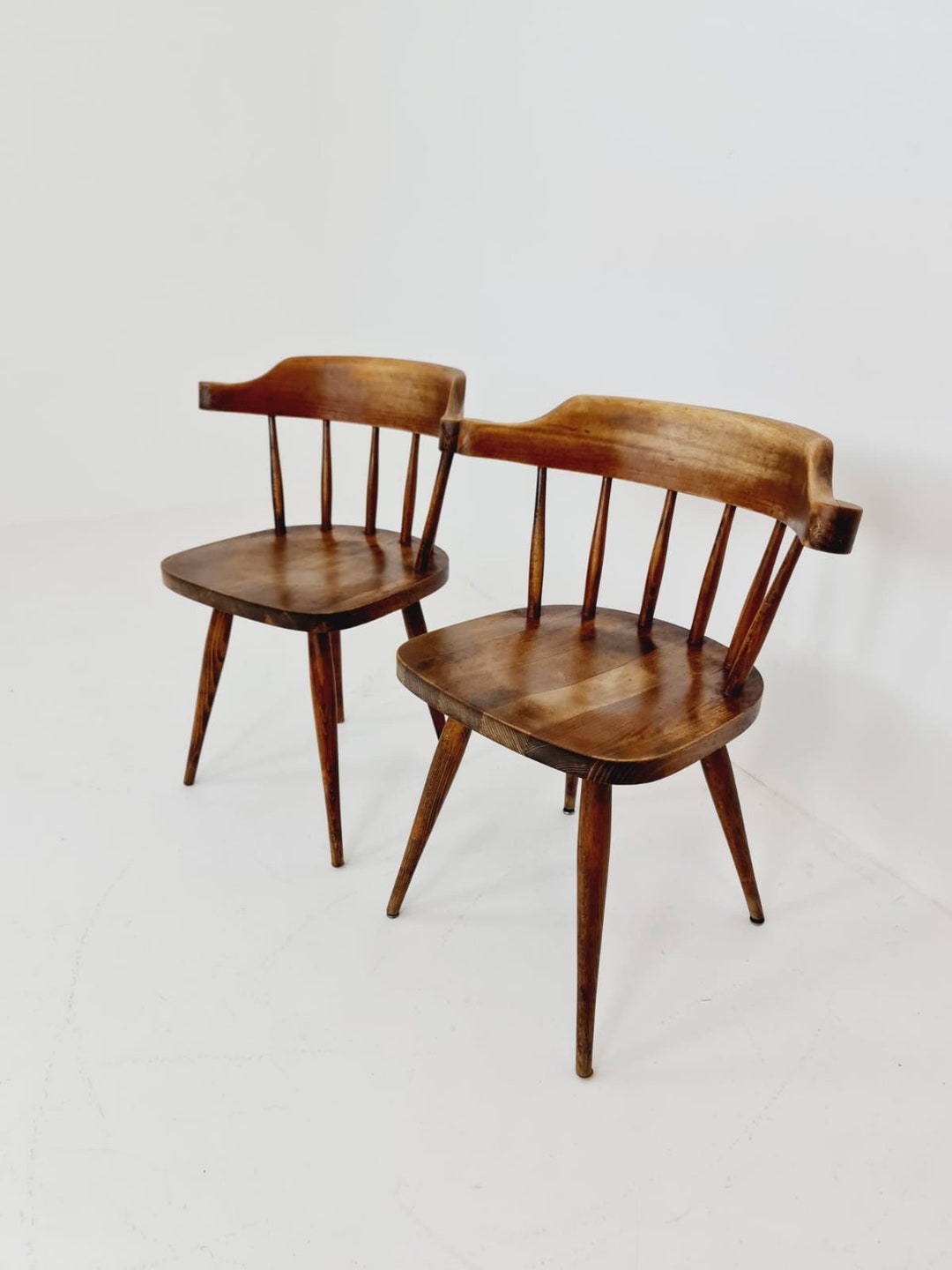 Vintage Extremely Rare Thonet Dining Arm Chairs by Josef Frank