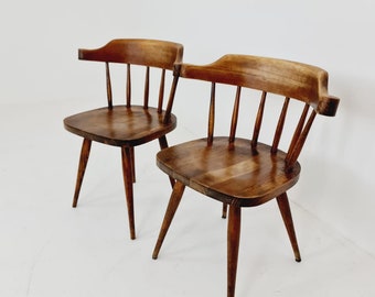 Vintage Extremely Rare Thonet dining arm chairs by Josef Frank, 1940s, set of 2