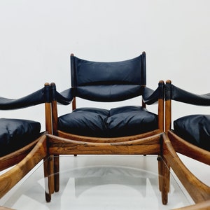1 of 5 Mid-Century Danish rosewood arm chair, table by Kristian Vedel Modus for Willadsen Møbelfabrik, 1960s image 10