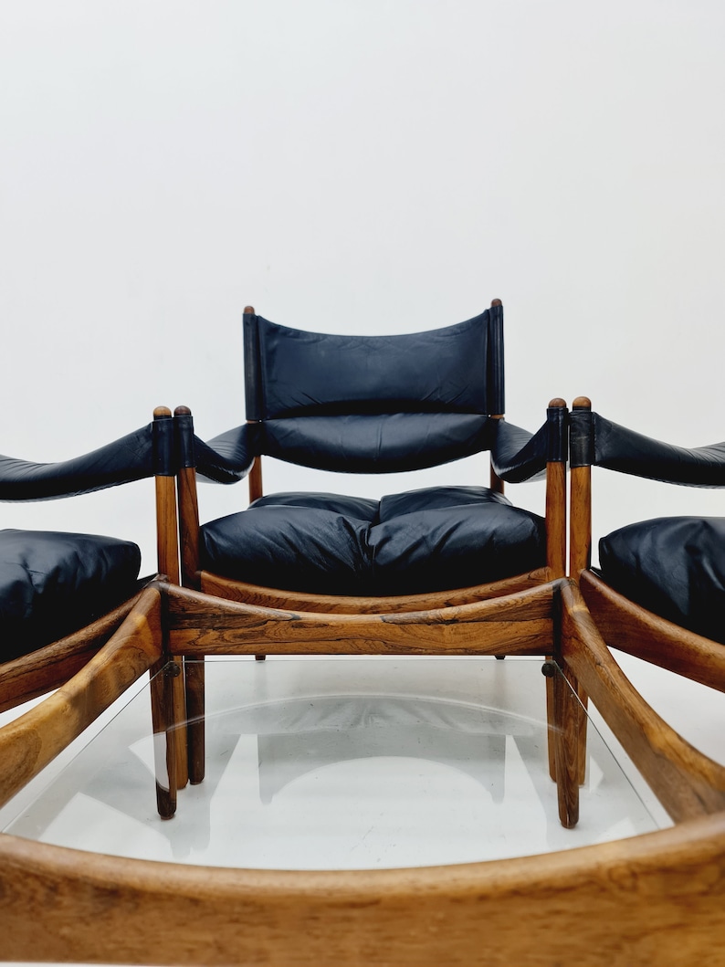 1 of 5 Mid-Century Danish rosewood arm Chair, table by Kristian Vedel Modus for Willadsen Møbelfabrik, 1960s Bild 10