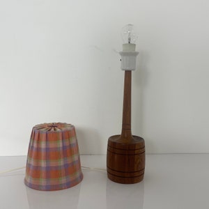 Mid century solid teak table lamp by AB Stilarmatur Tranås Sweden, 1960s image 8