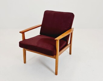 Sillón de salón alemán de mediados de siglo, década de 1960