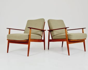 Mid Century Easy Lounge Couch by Holstebro Möbelfabrik Solid Teak