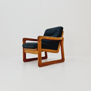 Mid century easy lounge arm chair by Holstebro MöbelFabrik Solid Teak, 1960s