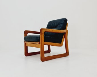 Mid century easy lounge arm chair by Holstebro MöbelFabrik Solid Teak, 1960s