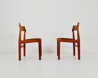 Vintage Danish teak dining charis by Erik Buch, 1960s, set of 2