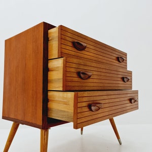 Rare Mid century Modern German teak & rosewood chest of drawers by Ernst Dieter Hilker, 1960s image 5